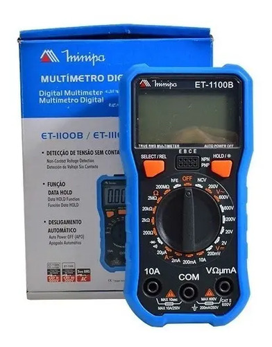 Tester Digital Minipa Et-1100b Contacto Electricidad Colon
