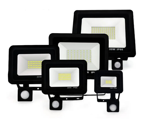 Reflector De Led Con Sensor Movimiento 20 W / Contacto Colon - Imagen 2