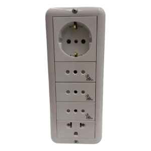 Caja 6 Módulos 1 Shucko + 3 Modular + 1 Toma Euro Reggio