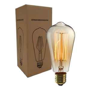 Lampara Pera 40 Watts Vintage Contacto Electricidad Colon