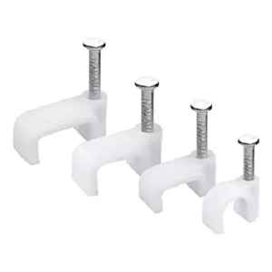 Pack 3 Paquete De 100 Grampas Chatas De Plastico N°8