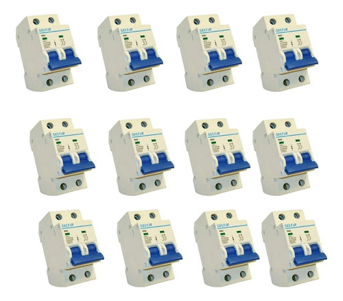 Pack 12 Llaves Térmicas Seltir 6k Contacto Electricidad - Imagen 11