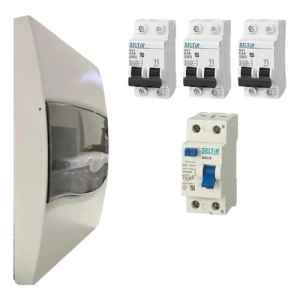 Pack Completo Tablero 8 Mod + 3 Térmicas + 1 Diferencial