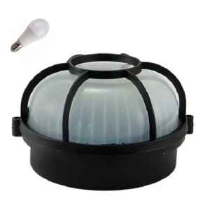 Tortuga Redonda Plástica Con Lampara Led 12 W Contacto Colon