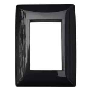 Plaqueta Molveno Linea Atenea Color Negro 3 Modulo