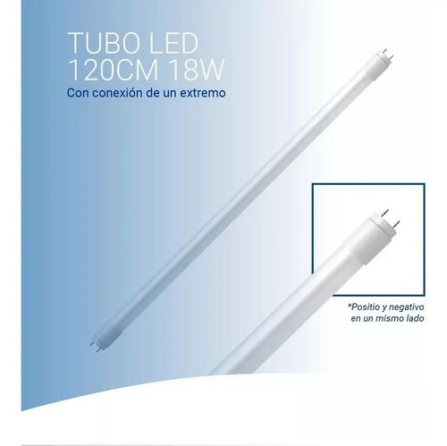 Artefacto Plafón Listón Doble 60cm + 2 Tubo De Luz Led 9w - Imagen 4