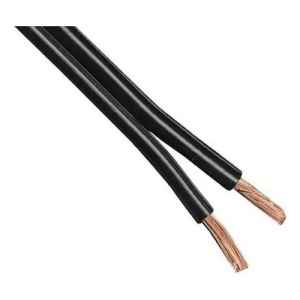 Cable Gemelo 2x0,5 Rollo De 25 M Color Negro Contacto Colon