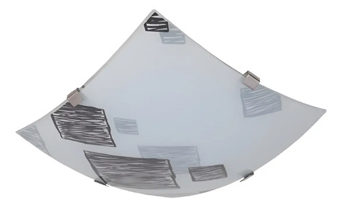 Plafon Cuadrado Vidrio Rayado Contacto Electricidad Colon