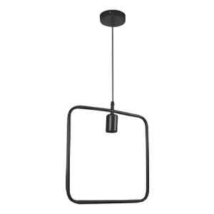 Colgante En Hierro Forma Cuadrado Contacto Electricidad