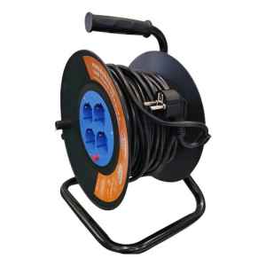 Alargue Carrete 4 Shucko 25mts Cable De Goma 3x1 Mm