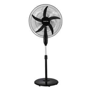 Ventilador De Pie Punktal Pk-5012vt Negro Con 5 Aspas, 50cm