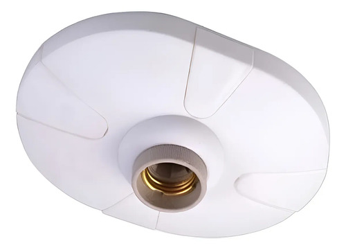 Portalámparas Con Base Grande Blanca Contacto Electricidad