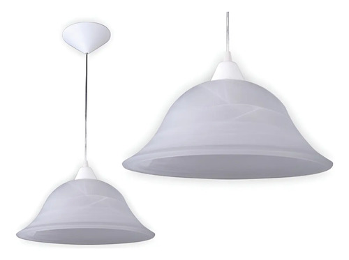 Colgante Aplique Campana Clásica De Vidrio Diámetro 350 Mm