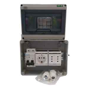 Tablero Estanco Ip65 12mod 1 Térmica 2 Tomas + 1 Tomaschuko