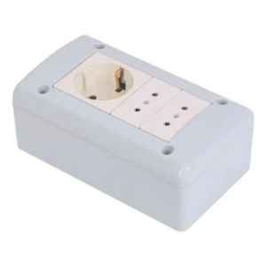 Caja Para Módulos Beta 3 En Linea X2 + Schuko