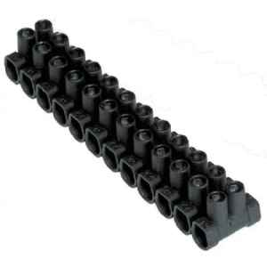 Regleta De 35 Mm Negra / Contacto Electricidad Colon