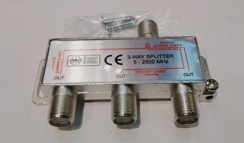 Splitter Para Antena Digital Incluye Adapador Hasta 3 Tv - Imagen 2