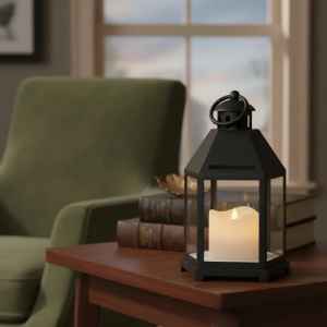 Farol Con Vela Led Luz Cálida 3000k Contacto