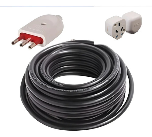 Alargue Armado 10mts Con Hembra Standar + Ficha Conatel