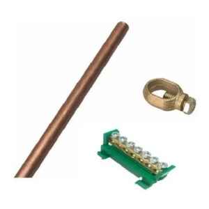 Jabalina 1.50m Mas Bornera Tierra Contacto Electricidad