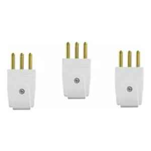 Pack 3 Fichas Molveno 2 Patas D Bronce Contacto Electricidad