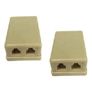Toma Telefónico Doble Pack X 2