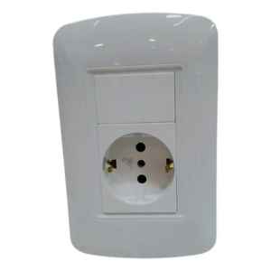 Plaqueta Atenea Con 1 Schuko Molveno Contacto Electricidad