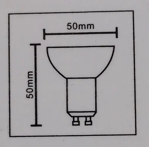 Lampara Led Gu10 Azul 4w Vyba Contacto Electricidad Colon - Imagen 2