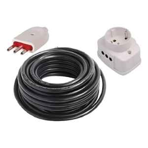 Alargue Armado 15 Mts Con Toma Schuko 2 Laterales Y Ficha 3l