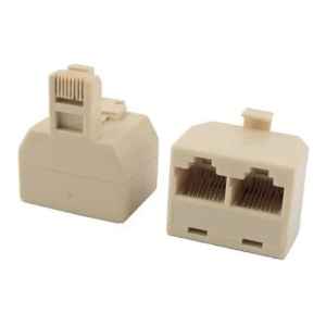 Ficha Derivación 2 Salidas Rj 45 Pack X 2