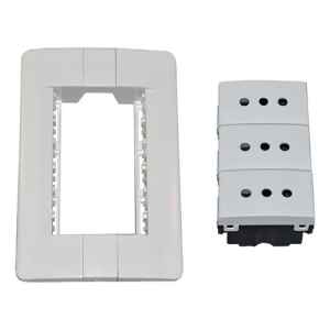 Plaqueta Kalop 3 Tomas Modular / Contacto Electricidad/colón