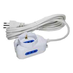 Zapatilla Con 2 Tomas Modular Y 1 Shucko 3mt De Cable