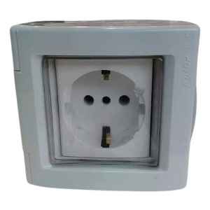 Caja Con Membrana 2 Mod Con Toma Schuko Contactoelectricidad