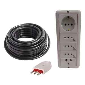 Caja Alargue Armada Con 3 Metros Goma3x2 Mm C/ Ficha Conatel