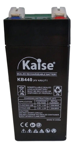 Batería 4v 4 Amp Auto / Luz Emergencia / Balanzas