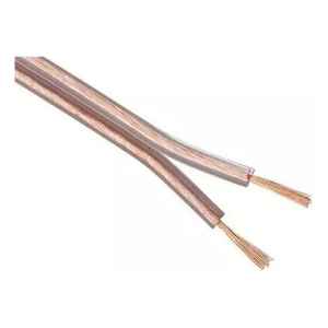 Cable Gemelo 2x1 Transparente Rollo De 20 Metos