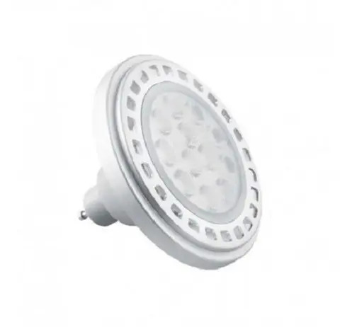 Lampara Ar 111 15 W Pase Gu10 Blanca Contacto Electricidad - Imagen 2