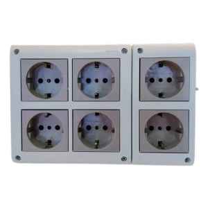 Caja Richi 12 Módulos Con 6 Toma Schuko Contactoelectricidad