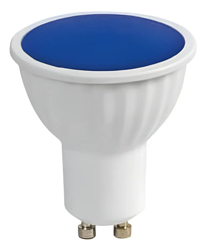 Lampara Led Gu10 Azul 4w Vyba Contacto Electricidad Colon
