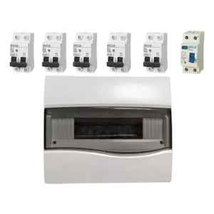 Pack Completo Tablero 12 Mod + 5 Térmicas + 1 Diferencial