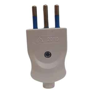 Ficha Macho Modular 3 Patas Contacto Colon X 6 Unidades