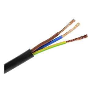 Goma 3x1 Mm 50 Metros Color Negro Contacto Electricidad