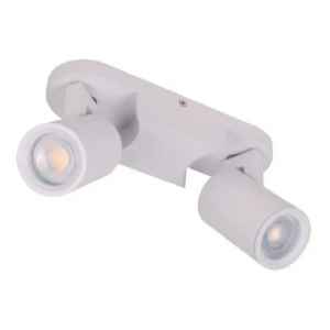 Spot Barra Cilíndrico 2 Luces Gu10 Blanco