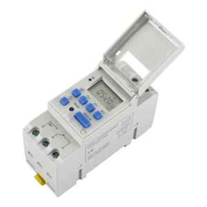 Timer Semanal 16 A Digital 1 Via Para Riel Din Tablero