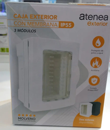 Caja Exterior Con Membrana 3 Módulos Ip55 Atenea - Molveno - Imagen 3