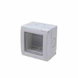 Caja Con Membrana 2 Módulos Kalop Contacto Electricidad