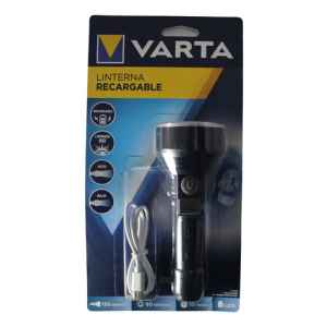 Linterna Táctica Recargable Varta Vvrvphcl4 Cor Negro Luz Blanco
