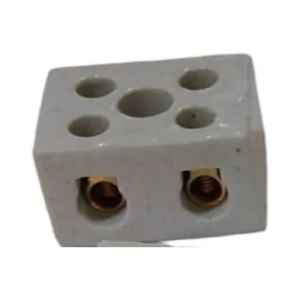 Dado De Porcelana 2 Polos Para Cables Eléctricos Hasta 2mm