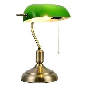 Lampara De Escritorio Banquero Portátil Vintage Metal