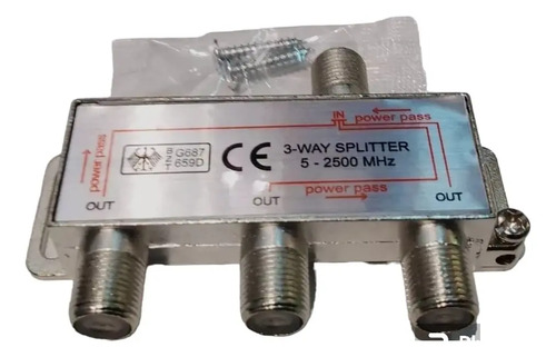 Splitter Para Antena Digital Incluye Adapador Hasta 3 Tv